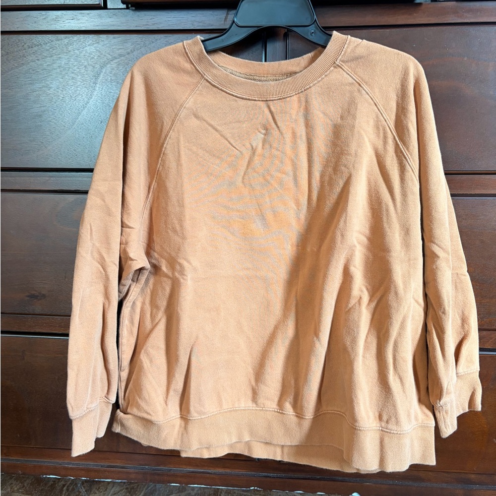 Orange crew neck